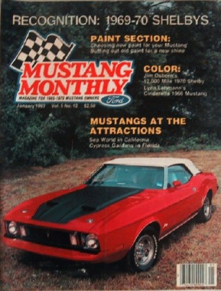 MUSTANG MONTHLY 1983 JAN - A '69-'70 SHELBY TRIBUTE